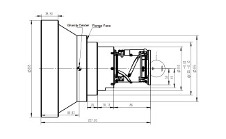 41mm to 825mm f/4.0 Continuous Zoom MWIR Thermal Camera Lenses, for Cooled Detector